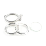 Смотровое стекло санитарный зажимной тип из нержавеющей стали сварной